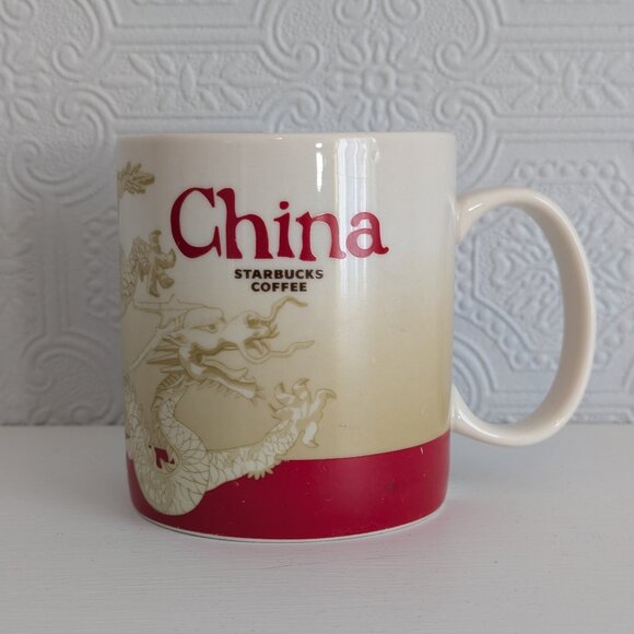 Starbucks China Icon Ceramic Coffee Mug - Chinese Dragon - Picture 1 of 10